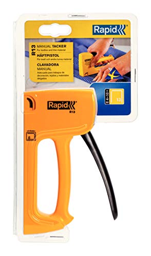 Rapid Light Duty Manual Staple Gun R13 for No. 13 staples, Upholstery Tacker with Ergonomic Handle and All-Steel Interior Wear Parts, Made in Sweden (20443950), Black 6 Rapid Light Duty Manual Staple Gun R13 for No. 13 staples, Upholstery Tacker with Ergonomic Handle and All-Steel Interior Wear Parts, Made in Sweden (20443950), Black - Image 6