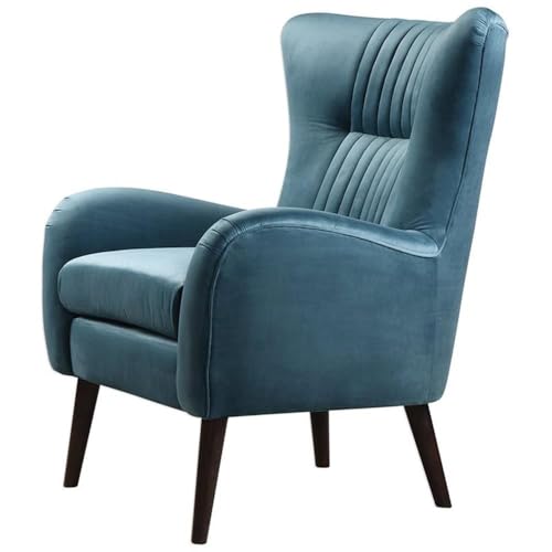 Sillón contemporáneo textil marrón elegante miniatura 1