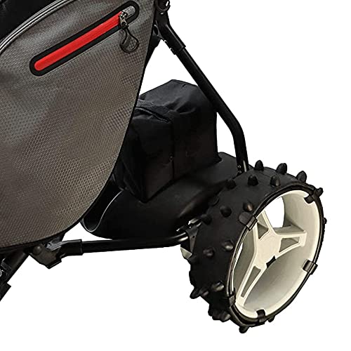 Hedgehog Hedghog Electric Golf Trolley Wheel Sleeves 27-29cm, Black, Fits Wheel Diameters of 27-29cm - Image 3