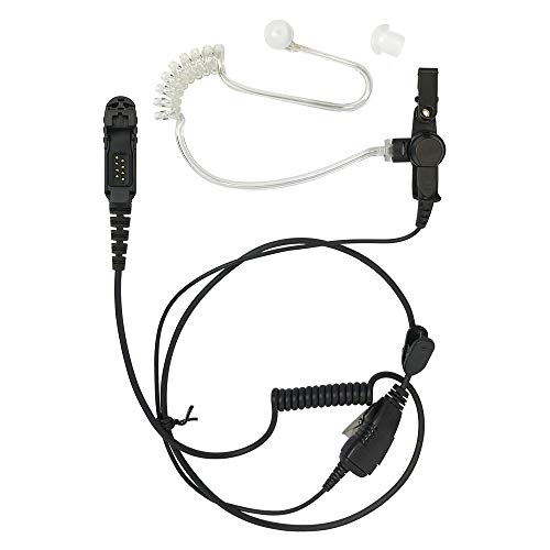ProMaxPower 2-Way Radio Earpiece FBI Style Inline for Motorola XPR3000 XPR3300e XPR3500e DEP550