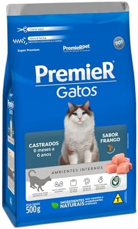 GOLDEN Ração Premier Gatos Cadastrados 6 Meses A 6 Anos Ambientes...
