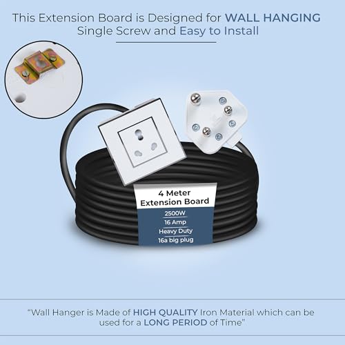 Image of Extension Board Heavy Duty Multi Socket 15A /16A /20A 240Volts (2500 Watts 16A Big Plug, 4 Meter)