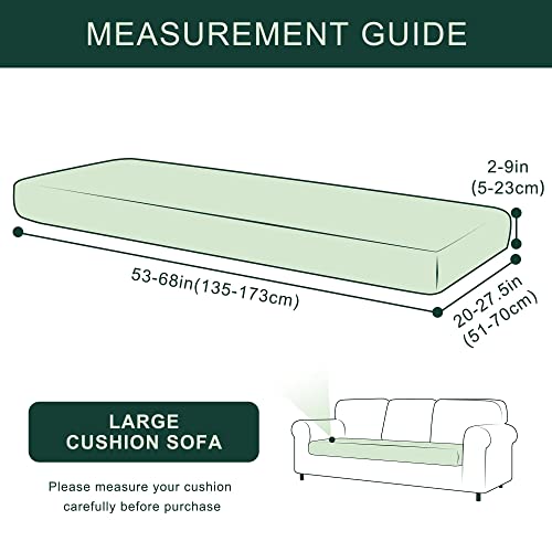 Image of Chunyi Jacquard Polyester Spandex Cushion Slipcover (Sofa Cushion, Dark Cyan)