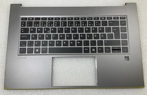 per HP ZBook Studio 15 G8 M74255-B71 Finlandese Swedish Keyboard Palmrest Top Cover