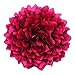 Grand coussin fleur en tissu avec pince 32 cm - Applique, toucher, décoration, DIY (Fuchsia)