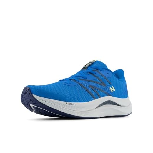 New Balance Tênis de corrida masculino FuelCell Propel V4, Azul Oásis/azul marinho/cinza quartzo, 9.5