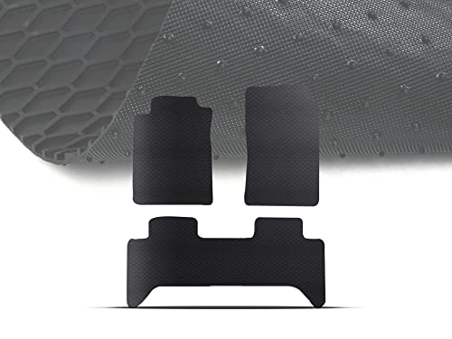 Tapis de sol caoutchouc Toyota Tacoma avec structure nid d'abeille noir toutes saisons