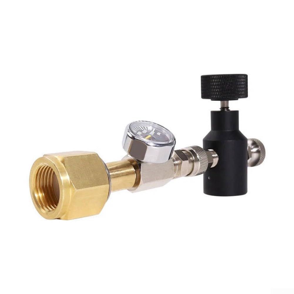 Adattatore di ricarica per bombola di acqua gassata con connettore filettato W21,8-14 per l'utilizzo con stazioni di rifornimento dell'acqua frizzante e cilindri esterni