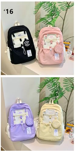 Yashidun Purple College Backpack - Image 7
