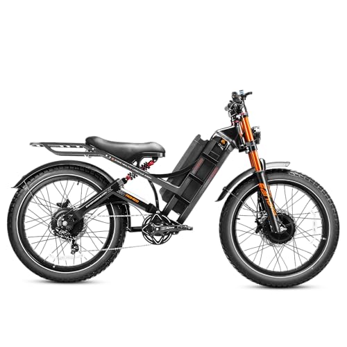 Image of 2026 eAhora Romeo Pro 3 /2 52-46 Mph Electric Bike for Adults, 6000W /4000W /2500W Dual Motor Ebike 60V 80Ah /52V 70Ah Battery 235+Miles Long Range, 26*4.0 inch /20*4.5 inch Fat Tire, Full Suspension, All Terrain