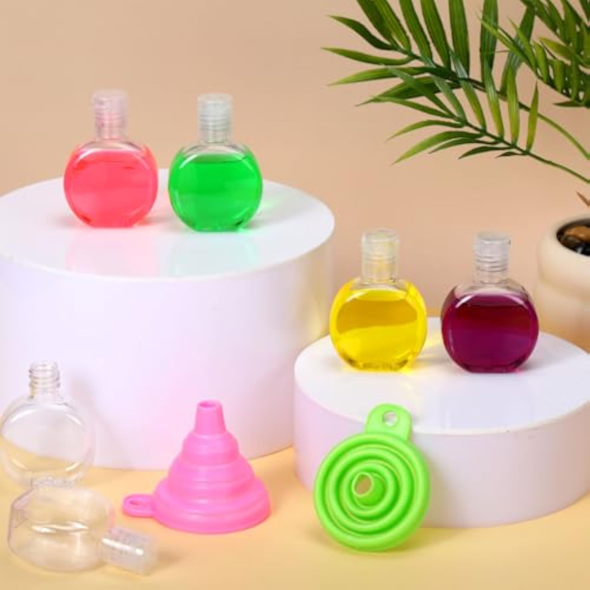 32 Pcs Travel Bottles Empty Hand Sanitizer Bottles with Keychain