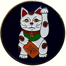 Lucky Chinese Cat Golf Ball Marker with Matching Hat Clip