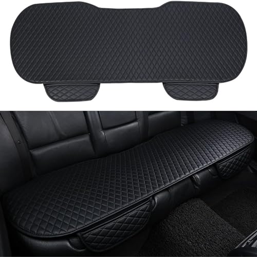 bangminda Housse de Siège Voiture Universelle Imperméable en PU Cuir Protection Résistante Aux Rayures pour Siège Arrière Protecteurs de Siège Arrière de Voiture(1 Housse Arrière, Noir)