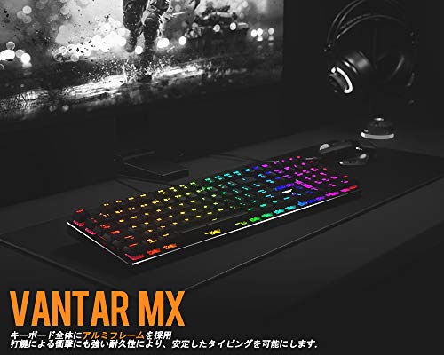 COUGAR ゲーミングキーボード VANTAR MX 青軸 CGR-VANTAR MX-3サムネイル2