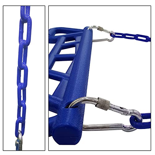 Image of REZNOR Trapeze Swing Bar Playset with Plastic Gym Trapeze Bar for Kids /Adults, | Weight Capacity 120 kg (Blue)