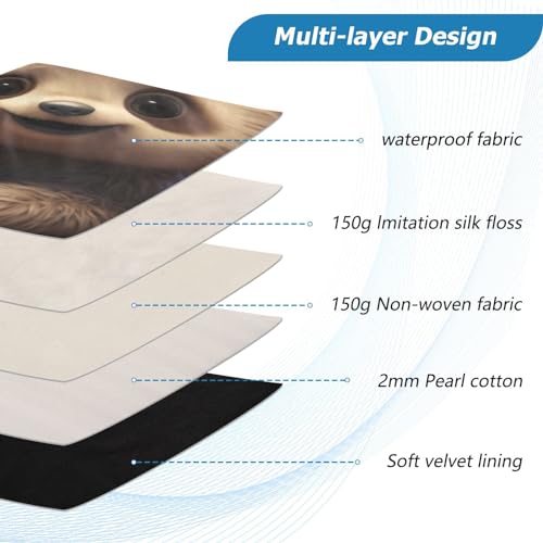 Funda para portátil 13-14 pulgadas impermeable con diseño de perezoso miniatura 4