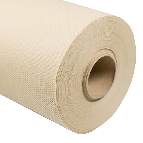 ACESA - Rollo Mantel Papel Tela Largo 1,20x50m | Reutilizable Impermeable Efecto Tela | Para Hostelería y Eventos | TNT Lavable y Esterilizable | Color Crema