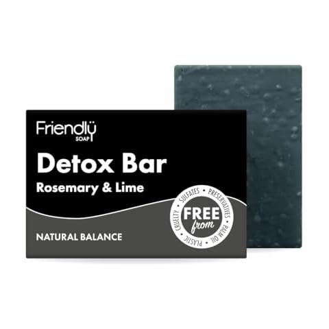 Friendly Soap Detox Bar with Charcoal, Rosemary & Lime Cover