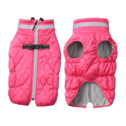 Morezi Pink Dog Fleece Coat for Small Breeds Cover