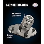 Automatic Foam Cannon Mount - 304 Stainless Steel - Automatic Quick Connect - Image 3