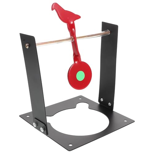Tofficu Objetivo Giratorio Reinicio Automático con Base de Acero Inoxidable para Pájaros para Sesiones de Práctica al Aire Libre