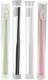 Audinpu 2022 BREVI Nordic-Inspired Premium Nano Toothbrush, Adult Extra Soft Toothbrush with 20000 Soft Bristles, for Protect Sensitive Gums and Teeth (4Pcs,Wave Head)