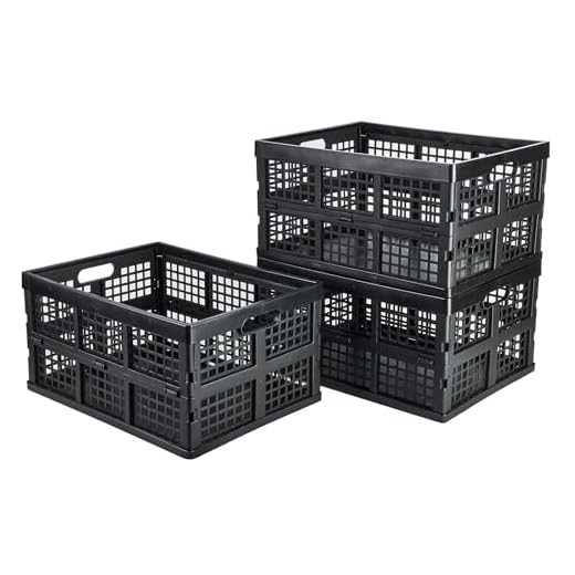 How to pack plastic bottles in luggage 3-Pack Collapsible Plastic Storage Crates