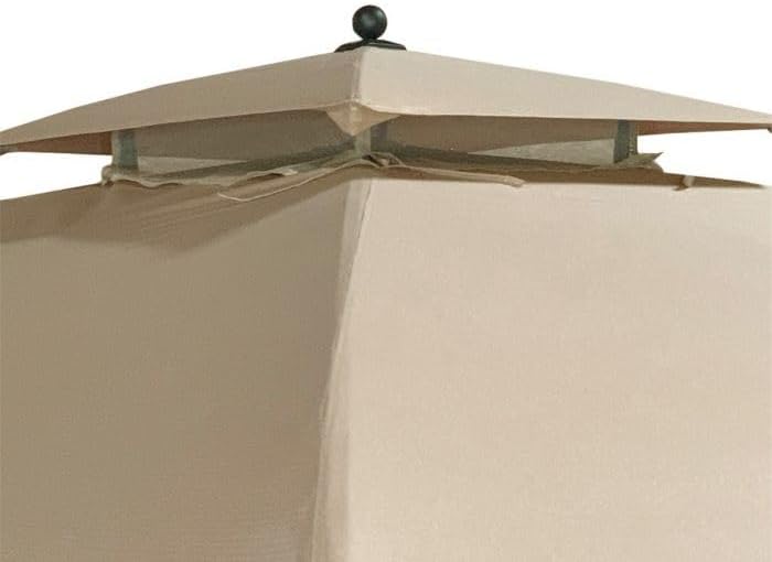 Miniatura 8 de Garden Winds Cubierta superior de repuesto para toldo Broyhill Sunjoy Eagle Brooke Ashford Asheville Gazebo - 350 - Beige - Se adapta solo a estos