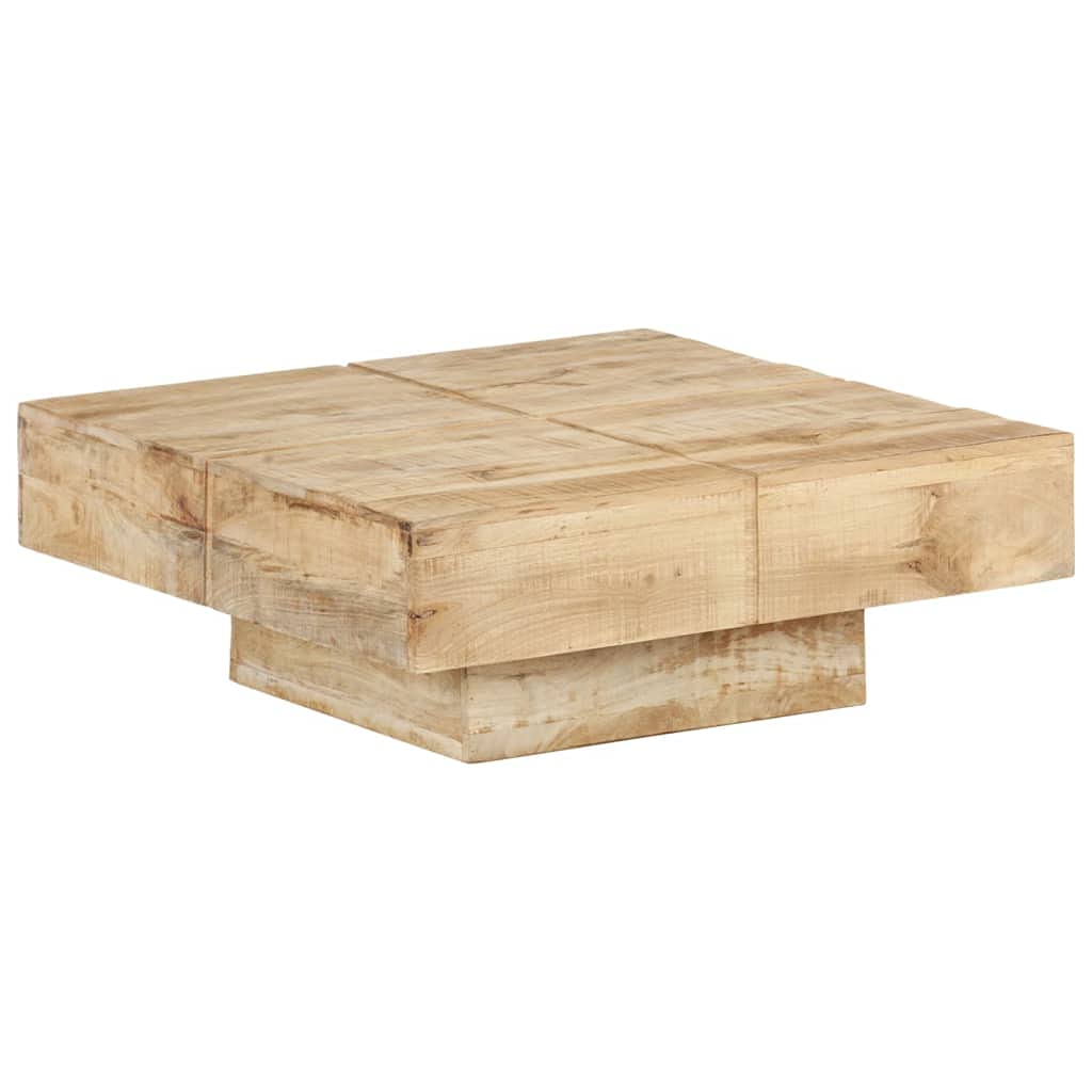 Genérico Mesa de Centro de Madera Maciza de Mango 80x80x28 cm,Mobiliario,Mesas,Mesas Decorativas,Mesas de centro-323592