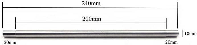 MXBAOHENG Wire Bar Applicator Wire Rod Coater Wet Film Applicator Scraper Effective Coating Width 200mm (25μm)