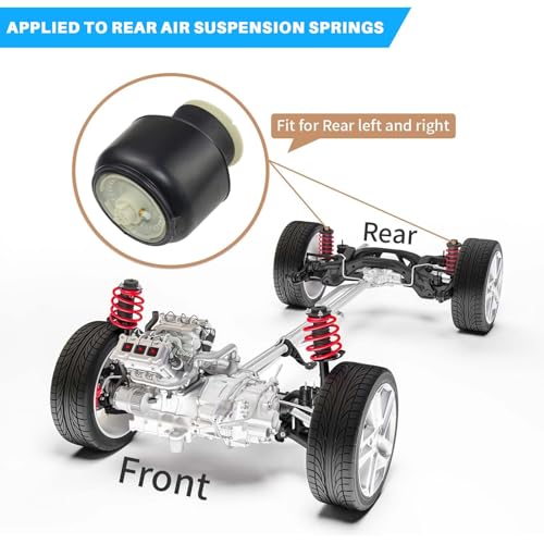 Paar Hinten Links & Rechts Luftfeder Luftfederung Kompatibel mit 2010-2015 5er F10 2009-2015 5er Gran Turismo F07 2010-2015 5er Touring F11 Ersatz für 37106781827 37106781828