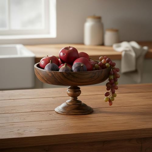 Bandeja de madera maciza Pitycbo S 21cm plato para servir y organizar joyas 3