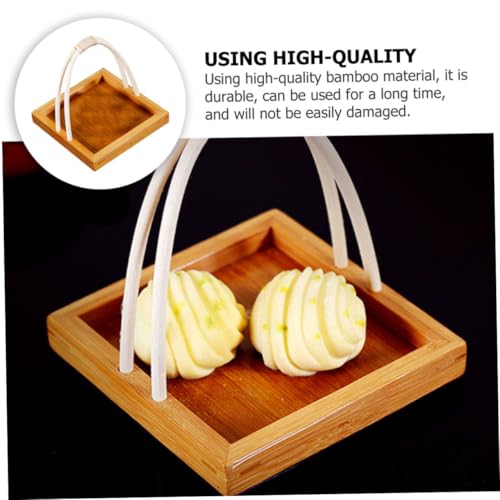 Plato para sushi estilo japonés pequeño con asa miniatura 3
