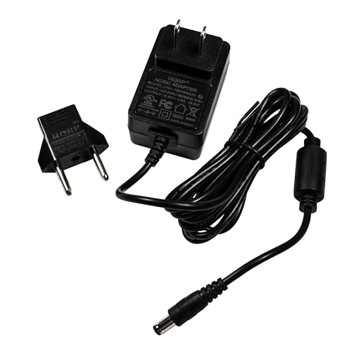 HQRP AC Adapter Compatible with Samson Synth 7 Wireless System Power Supply Cord Adaptor Synth Seven + Euro Plug Adapter