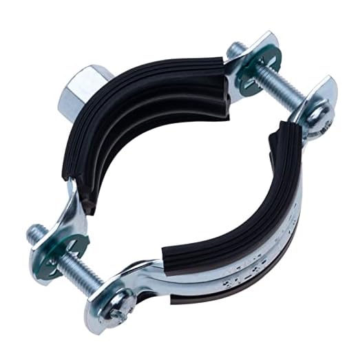 25-30mm Schlauchschelle mit schwarzer Gummibeschichtung, zweiteilige Halterung mit Wandbefestigung M8, Klempner Rohrhalter, Dieser Spaltring Aufhängering (4 Stück)