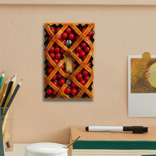 Plato de pared de cerezas lavable y resistente para decoracion de baño 6