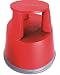 Produktbild Rollhocker Elefantenfuß Tritthocker aus Kunststoff, Farbe: rot, TÜV- und GS-geprüft nach EN 14183:2003