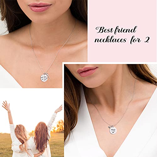 Melix Home Because I Knew You I Have Been Changed for Good Gifts for Sister Friendship BFF Gifts Necklace Set of 23