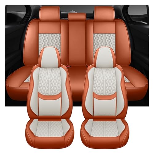 Housses de siège Passat orange (5 PCS) pour protéger votre voiture avec élégance