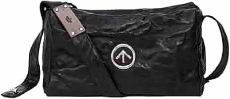 STONE  ブラックショルダーバッグ Amazon.co.jp: GROTTO ブラック ストーン バッグ、非性差別的