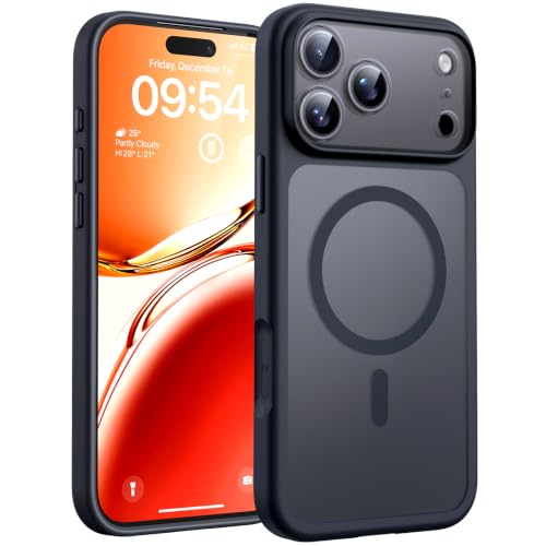 Image of TOCOL for 18 Pro Case, Compatible with Magnetic, Black