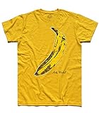 t-shirt uomo andy warhol banana the velvet under ground & nico rock e pop art