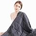 Beauty Kate Weighted Blanket Adult 15 lbs 60''x80'' Queen Size 100% Organic Cooling Cotton Heavy Blanket for Improved Sleep & Relieving Anxiety, Grey
