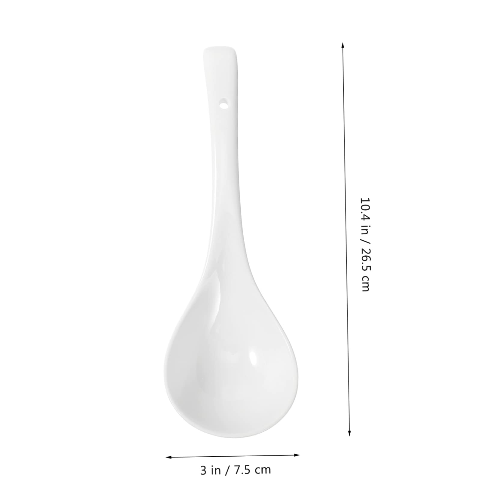 Zerodeko Cucharas De Cerámica y Porcelana De Cucharas Para Sopa Soperas Utensilios De Cocina Sopera