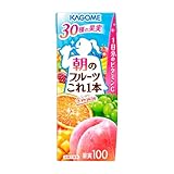 カゴメ 朝のフルーツこれ一本 200ml紙パック×24本(砂糖不使用 ビタミンC 食物繊維)