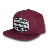 Joe Gibbs Racing Cotton Embroidered Logo Flatbill Hat - Burgundy