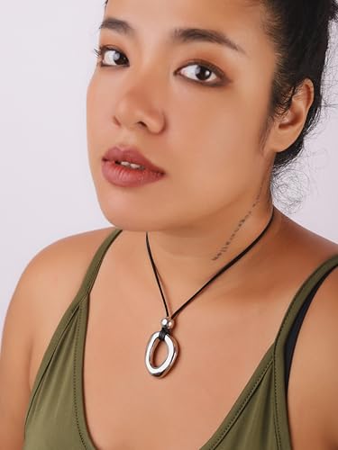 Sacina O Ring Choker, Black Choker, Boho Necklace, Goth Choker, Gothic Necklace, Goth Necklace, Christmas Jewelry Gift For Women3