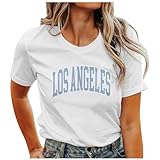 Camiseta de manga corta para mujer, cuello redondo, cuello redondo, cuello batik, espalda descubierta, Blanco, L