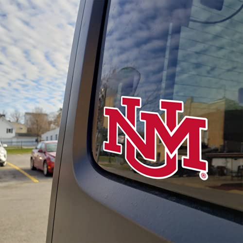 Image of University of New Mexico Lobos Official UNM Red Weatherproof Vinyl Sticker Car Decal from Nudge Printing