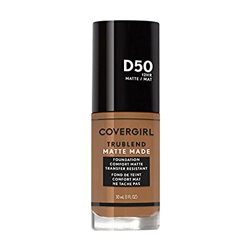 Covergirl Trublend Matte Made Liquid Foundation, D50 Deep Golden (Pack of 2)